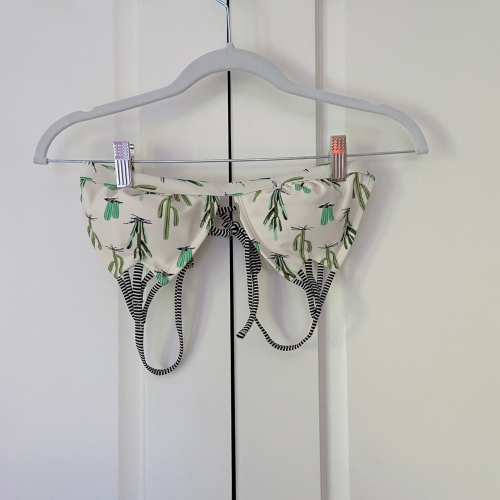 Cactus Pattern Swimsuit Top